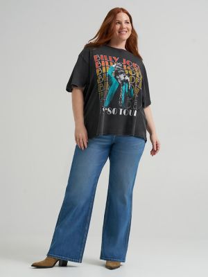 Women's Billy Joel Graphic Tee (Plus) in Jet Black alternative view 4