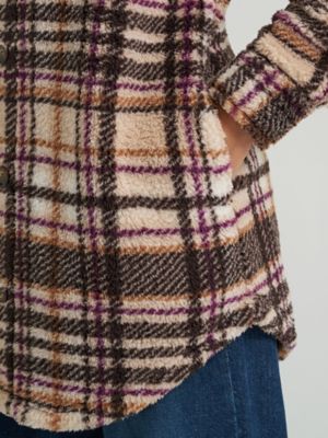Women's Plaid Sherpa Shacket | SALE | Lee® | Shipping to Canada