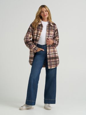 Women's Plaid Sherpa Shacket | SALE | Lee® | Shipping to Canada