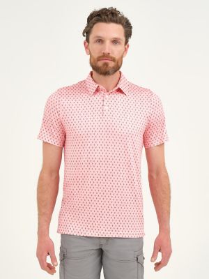 Men's Diamond Dots Performance Polo Shirt