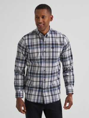 Men's Plaid Woven Button Down Shirt