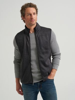 Men's Full Zip Fleece Sweater Vest
