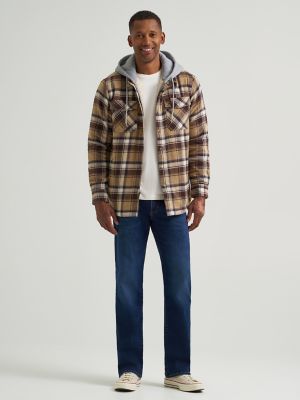 Men's Hooded Sherpa Lined Shirt Jacket | Jackets & Outerwear | Lee®