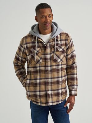 Men's Hooded Sherpa Lined Shirt Jacket | Jackets & Outerwear | Lee®