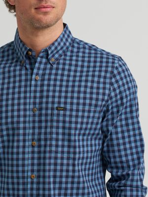 Men's Plaid Woven Button Down Shirt