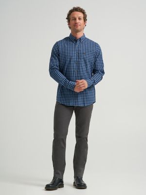 Men's Plaid Woven Button Down Shirt