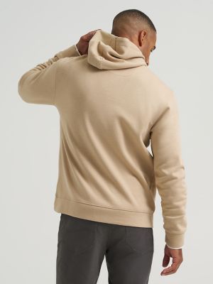 Men's Solid Textured Hoodie in Kelp alternative view