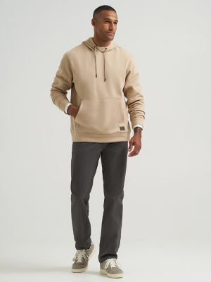Men's Solid Textured Hoodie in Kelp alternative view 3