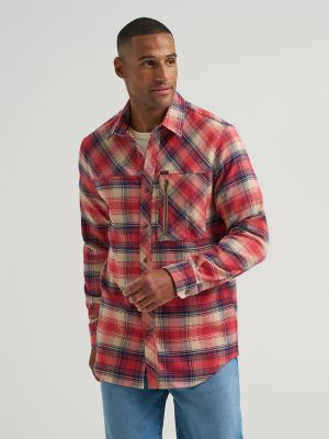 Men's Flannel Button Down Work Shirt