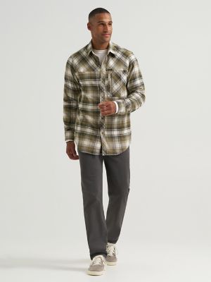 Men's Flannel Button Down Work Shirt
