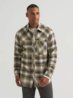 Men's Flannel Button Down Work Shirt
