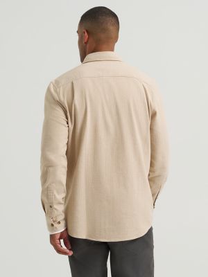 Mens Solid Herringbone Work Shirt:Kelp:S alternative view