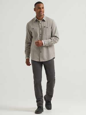 Men's Solid Herringbone Work Shirt | SALE | Lee®