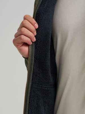 Men's Drop Needle Sherpa Lined Jacket in Rosin