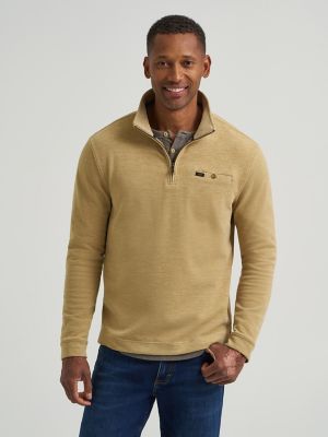 Men's Ultra Soft Quarter Zip Mock Neck Sweater