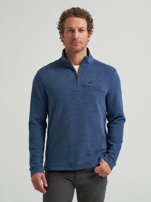ウェア Lee Men's Ultra Soft Quarter Zip Mock Neck Sweater | SALE | Lee®