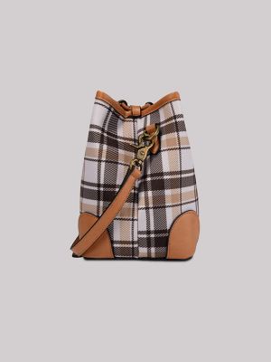 Women's Plaid Logo Handbag
