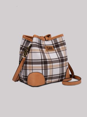 Women's Plaid Logo Handbag