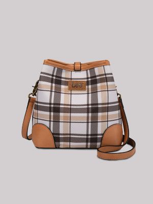 Women's Plaid Logo Handbag