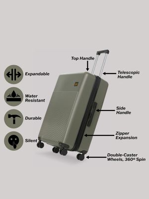 Hard Side Nested Luggage Set:Mercantile Green:ONESIZE alternative view 11