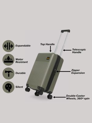 Hard Side Nested Luggage Set:Mercantile Green:ONESIZE alternative view 12