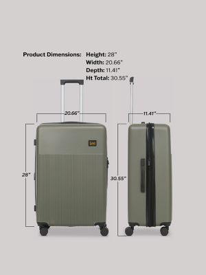 Hard Side Nested Luggage Set:Mercantile Green:ONESIZE alternative view 13