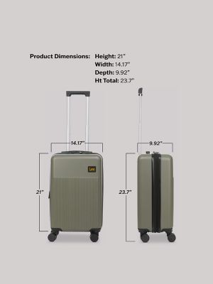Hard Side Nested Luggage Set:Mercantile Green:ONESIZE alternative view 14