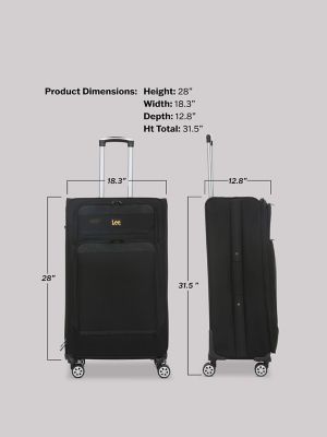 Soft Side Nested Luggage Set:Black:ONESIZE alternative view 13
