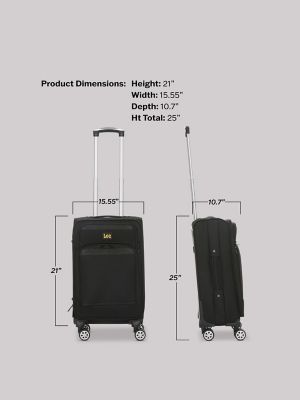 Soft Side Nested Luggage Set:Black:ONESIZE alternative view 14