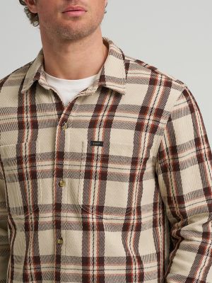 Men's Relaxed Fit Plaid Overshirt