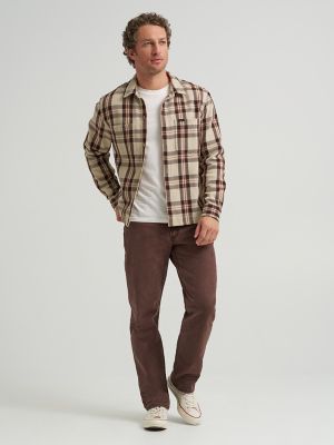 Men's Relaxed Fit Plaid Overshirt