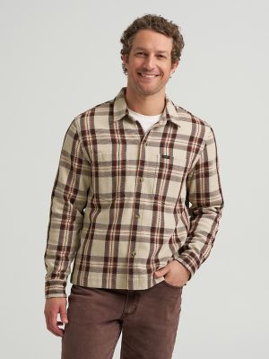 Men's Relaxed Fit Plaid Overshirt