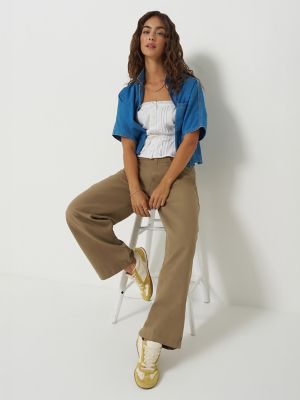 Women's Low Rise Slouch Chino Pant