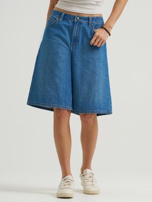 Women's Long Denim Short