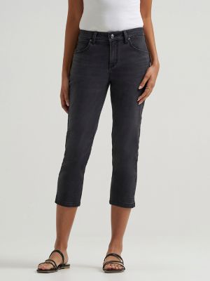 Women's Legendary Straight Denim Capri in Play It Cool