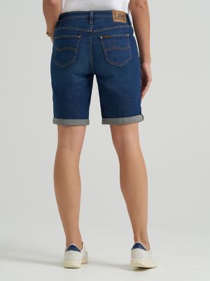 Women's Legendary Relaxed Denim Bermuda in Night Rain alternative view 2