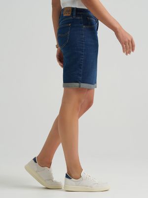 Women's Legendary Relaxed Denim Bermuda in Night Rain alternative view 3