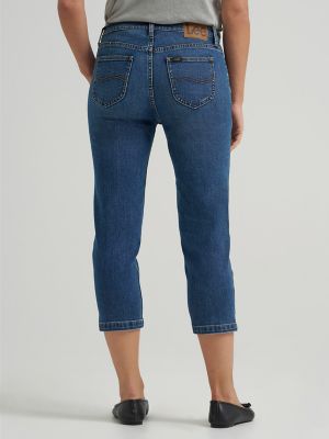 Womens Legendary Straight Denim Capri:Clear Nights:10:M alternative view 2