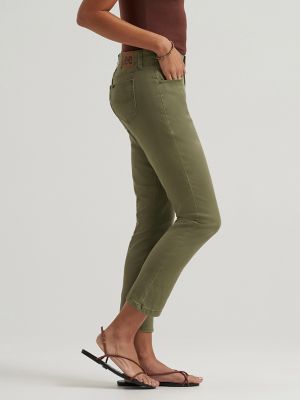 Women's Legendary Straight Crop in Mercantile Green alternative view 3