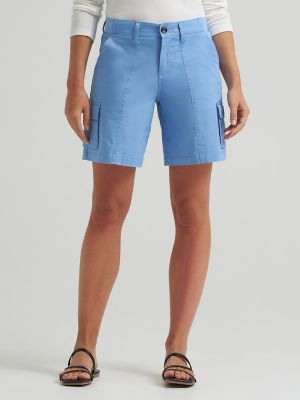 Women's Ultra Lux Comfort with Flex-to-Go Relaxed Fit Cargo Short in Halogen alternative view