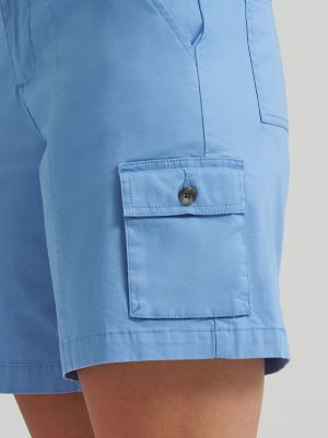 Women's Ultra Lux Comfort with Flex-to-Go Relaxed Fit Cargo Short in Halogen alternative view 5