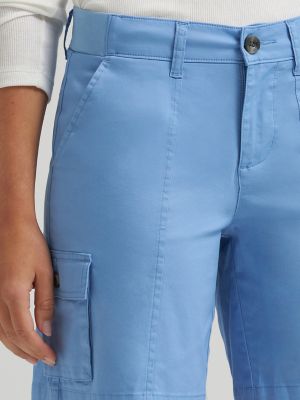 Women's Ultra Lux Comfort with Flex-to-Go Relaxed Fit Cargo Short in Halogen alternative view 6
