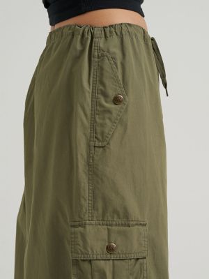 Women's Low Rise Drawstring Parachute Pant
