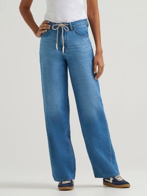 Women's Legendary Loose Drawstring Trouser Jean in Split The Difference alternative view