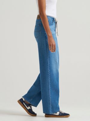 Women's Legendary Loose Drawstring Trouser Jean in Split The Difference alternative view 3