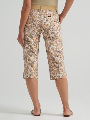 Women's Ultra Lux Comfort with Flex-to-Go Relaxed Fit Utility Skimmer in Khaki Halogen Floral alternative view 2