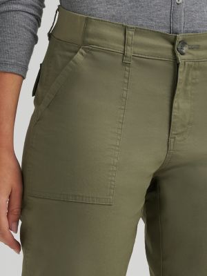 Women's Ultra Lux Comfort Flex-To-Go Utility Capri in Mercantile Green alternative view 5