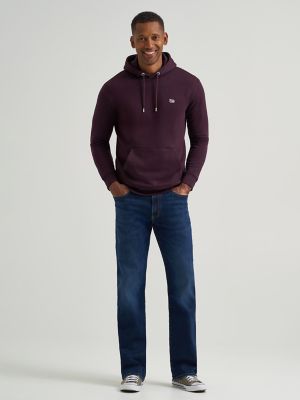 Men's Logo Patch Solid Hoodie