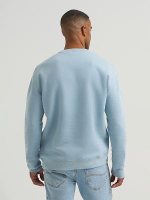 Mens Relaxed Fit Essential Workwear Sweatshirt:Jet Stream Blue:S alternative view