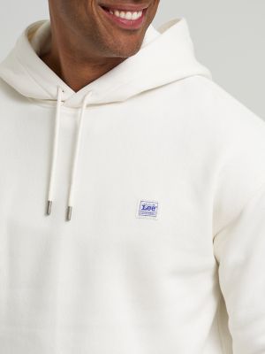 Men's Relaxed Fit Essential Workwear Hoodie in Ecru alternative view 2